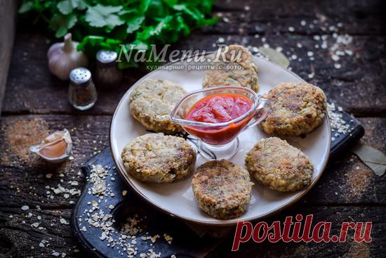 Котлеты из овсянки с грибами постные