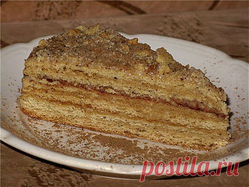 Торт-медовика на сковородке.