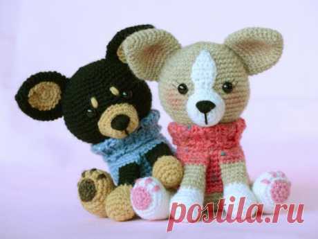 Схема вязания чихуахуа крючком