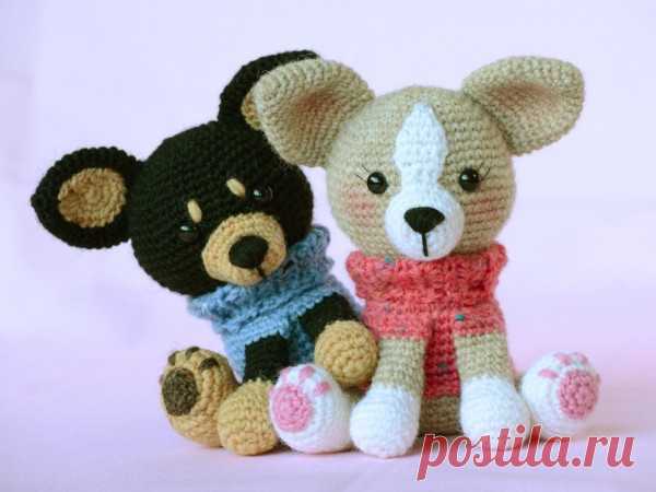 Схема вязания чихуахуа крючком