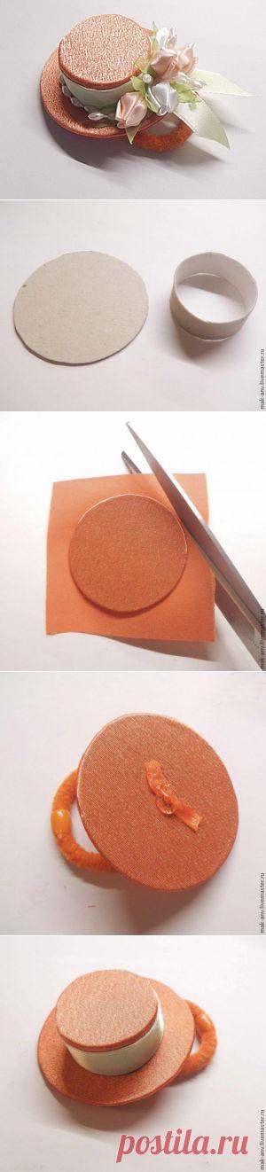 Мастерим украшение для волос "Шляпка на резинке" - Ярмарка Мастеров - ручная работа, handmade