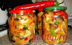 БАКЛАЖАННЫЙ САЛАТ " ОВОЩНОЕ БЕЗУМИЕ "