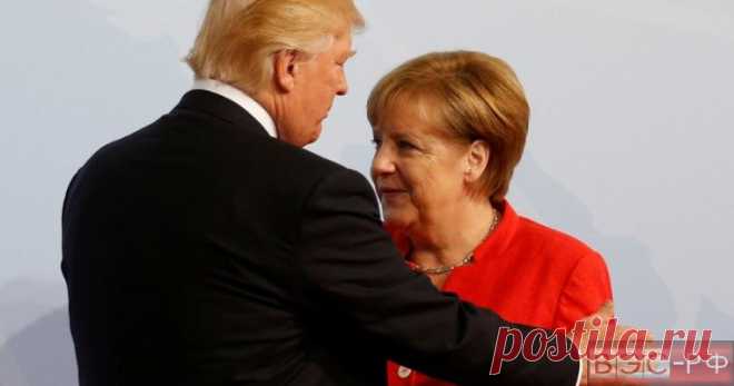 Визит в США для Меркель грозит "нагоняем" от Трампа из-за Северного потока-2