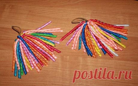 Спиральки из узких лент / Необычные поделки