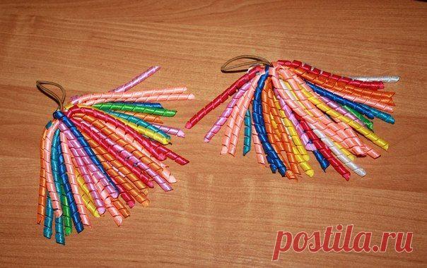 Спиральки из узких лент / Необычные поделки