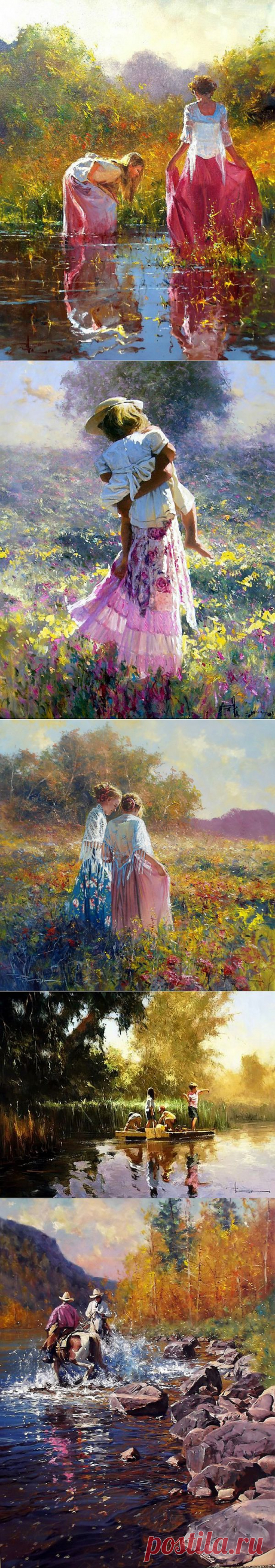 Счастливые картины австралийского художника Robert Hagan.