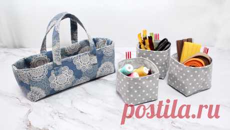 DIY ZIPPER TOTE BAG & TRAY [sewingtimes]