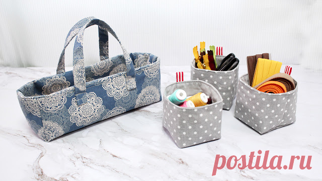 DIY ZIPPER TOTE BAG & TRAY [sewingtimes]