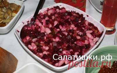 Рецепт винегрета с маринованными грибами | Рецепты вкусных салатов