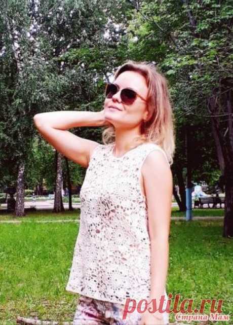 . Топ крючком из мотивов. - Вязание - Страна Мам