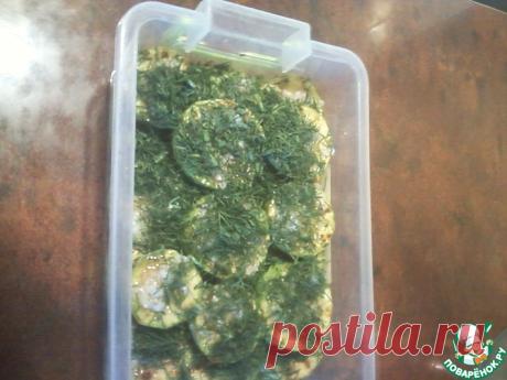 Кабачки маринованные Кулинарный рецепт
