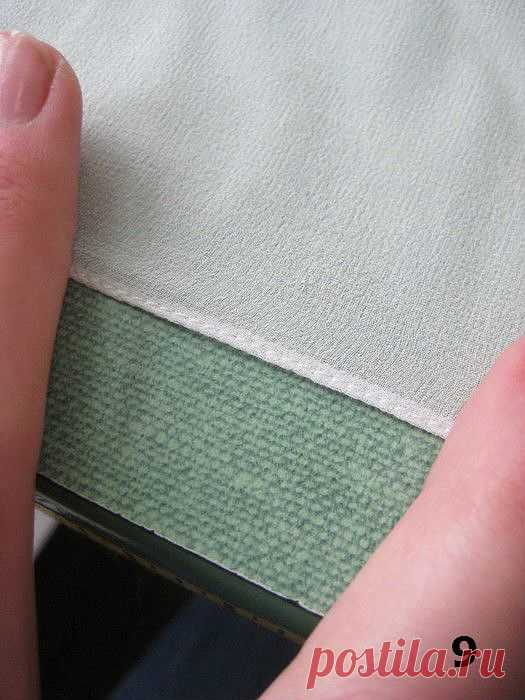 КАК ОБРАБОТАТЬ КРАЯ ШИФОНА. ОРИГИНАЛЬНЫЙ СПОСОБ УЗКОЙ ПОДГИБКИ.