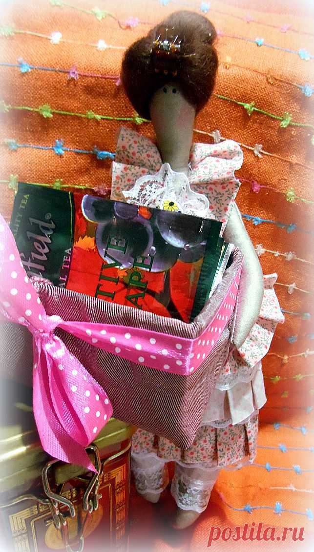 Тильда толстушка - Хранительница чайных пакетиков