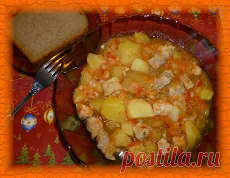 Рагу с мясом и овощами в мультиварке