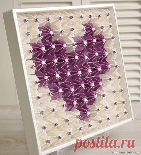 Коробка шоколадок в подарок. Обертка-оригами для конфет .