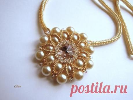 Кулон &quot;Жемчужные бусины&quot;и приятная мелочь | biser.info - всё о бисере и бисерном творчестве