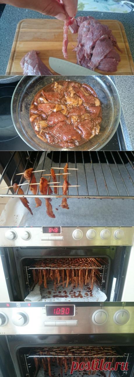 Вкусная закуска к пиву… Сушеное мясо или Beef Jerky — Вкусные рецепты