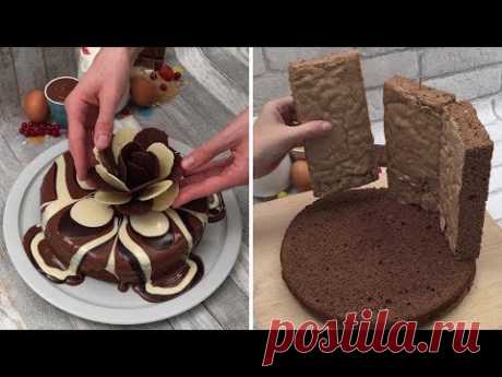 Extra-Chocolate Chocolate Cake😋 Hypnotic Hack🌀 Mini Molten Lava🍫 With Chocolate, Anything Goes🤩
