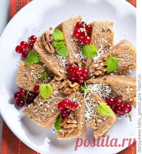 Домашняя халва из манной крупы с орехами и корицей. Рецепт