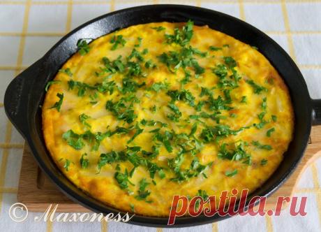 Проверенные рецепты: Яичница с картофелем по-деревенски.