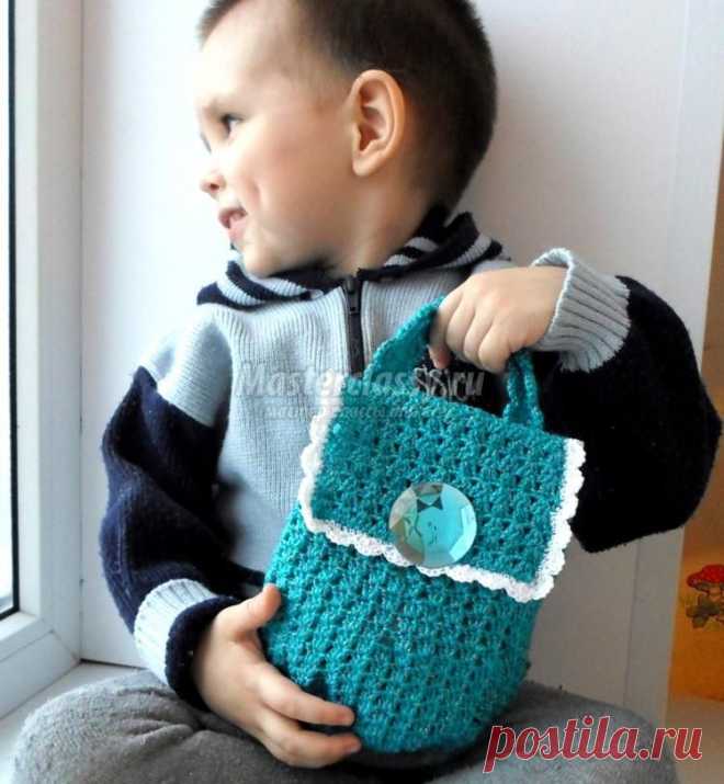 Вязаная ажурная сумка крючком. Мастер-класс с пошаговыми фото