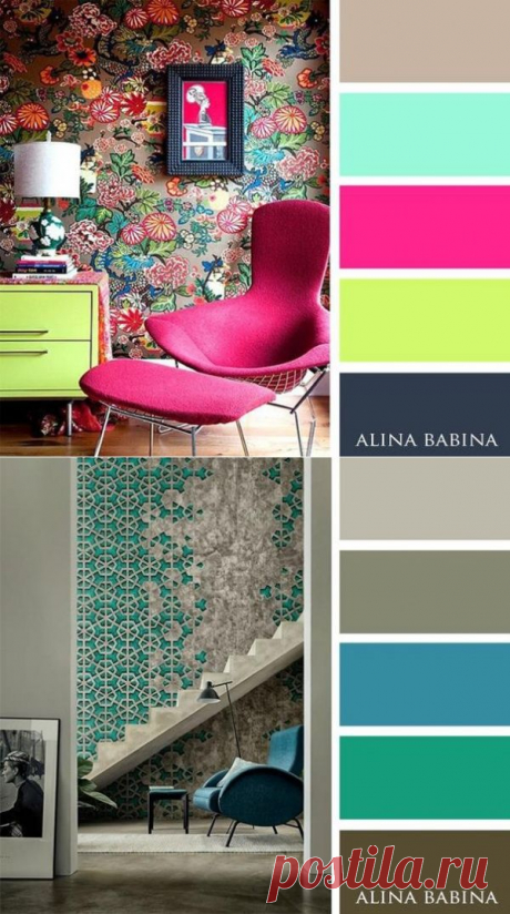 Шпаргалка: идеальные цветовые сочетания в интерьере — Мой дом