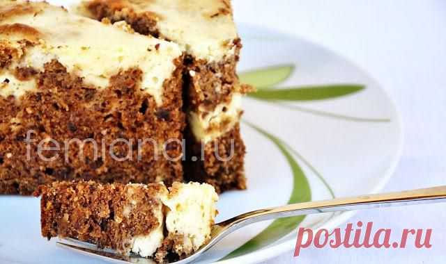 Пирог с черносливом, орехами и сливочным сыром или творогом | FEMIANA