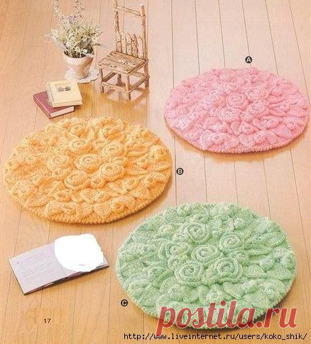 Подушки-сидушки на стул крючком и спицами / Болталка / Интересные идеи для вдохновения