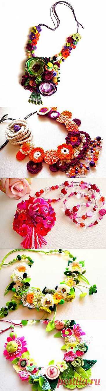 @ Вязаная бижутерия хенд-мейд | МОЙ МИЛЫЙ ДОМ – идеи рукоделия, вязание, декорирование интерьеров