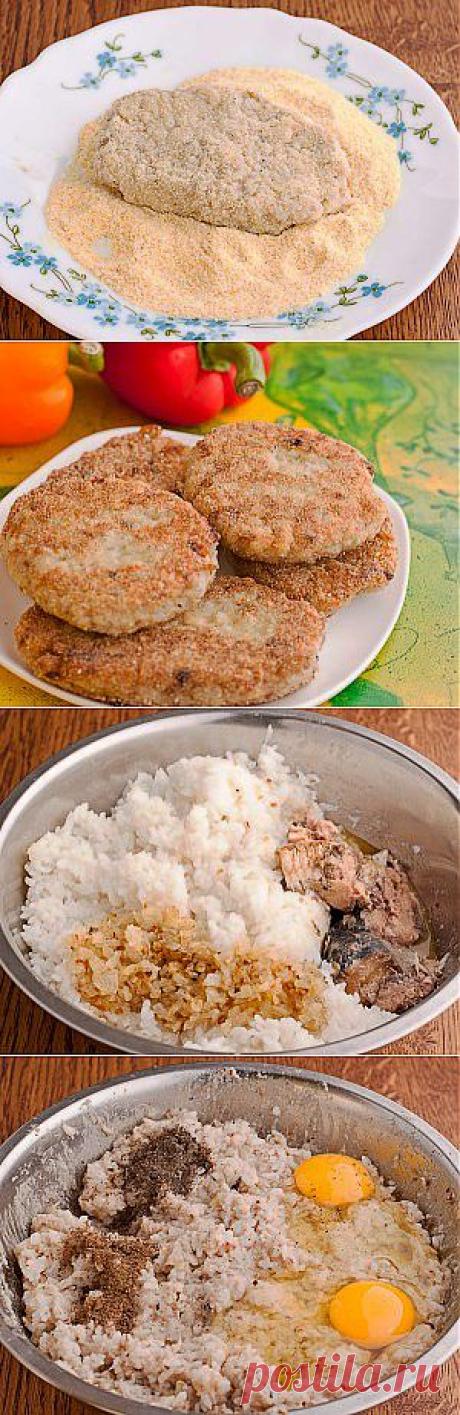 КОТЛЕТЫ ИЗ РЫБНОЙ КОНСЕРВЫ.