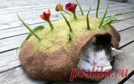 Домик для кошки и кота своими руками: как сделать