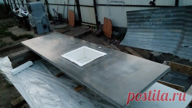 Бетонная столешница своими руками