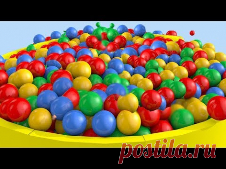 Learn Color with Balls Baby Surprise Eggs Banana Car-Color Cars for Kids and Nursery Rhymes