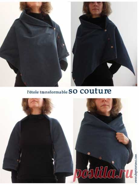 étole трансформируемых - Швейные проекты | BurdaStyle.com