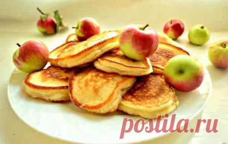 Оладьи с яблоками - Кулинарные рецепты 