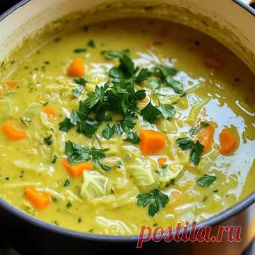 Wunderbare One-Pot Creamy Cabbage Soup Rezept - PinRezepte