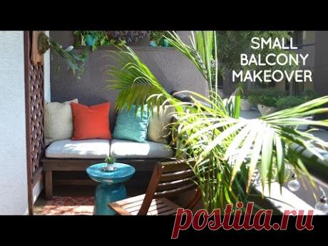 DIY small rental balcony makeover on a budget