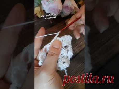 Кружевная шаль крючком.