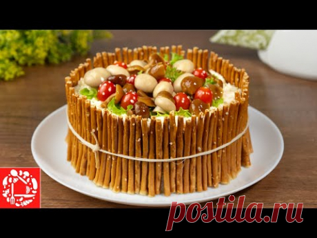 МЫ просто ОБОЖАЕМ ЭТОТ САЛАТ! Безумно вкусный и красивый!