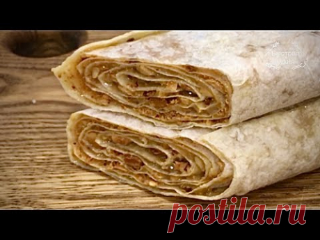 Быстрая Вкусняшка из тонких лавашей к чаю.