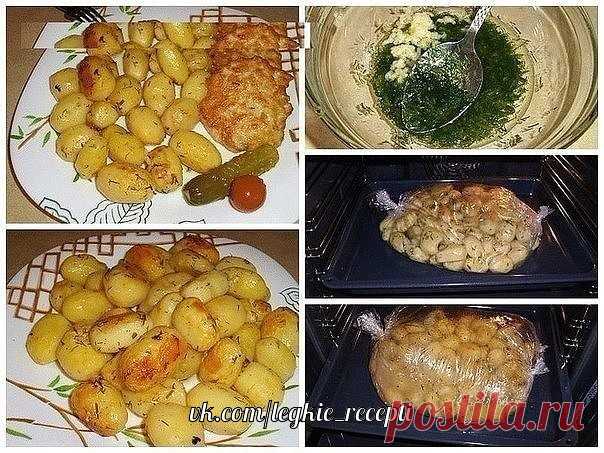 Картофель к праздничному столу - быстро, вкусно, красиво!
Давайте приготовим картофель, запеченный в духовке и не просто в духовке, а в пакете с соусом.
Пожалуйста, обратите внимание, что эта картошечка делается в специальном пакете. Такие пакеты для духовки продаются в супермаркетах, они не плавятся при высокой температуре.
Ингредиенты:
- 1 кг картофеля (средний)
- 2-3 зубка чеснока
- 3 ст. ложки растительного масла
- зелень (укроп, петрушка)
- приправа для картошки
- сол...