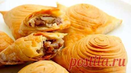 Ароматные пирожки с мясом - Самса🍴Рецепт смотрите под фото