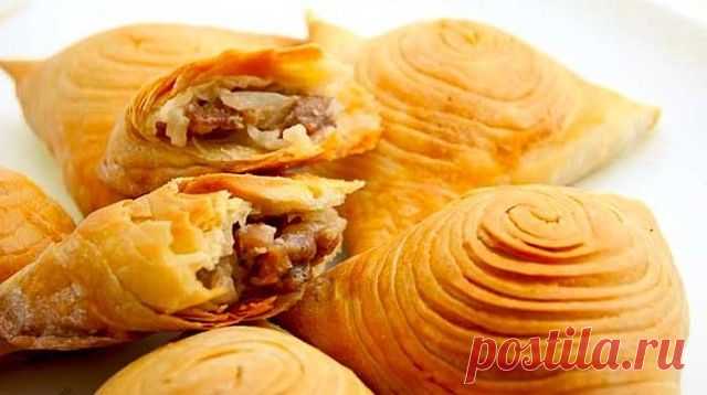Ароматные пирожки с мясом - Самса🍴Рецепт смотрите под фото