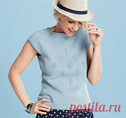 Топ с ажурными ромбами