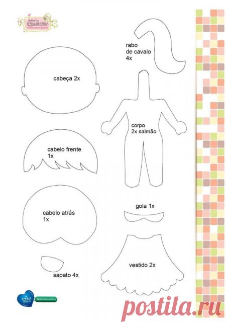 Apostilas de artesanato em feltro. | pattern
