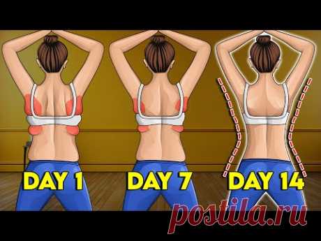 7 Min 7 Day 7 Standing Back Exercises To Lose Bra Bulge & Back Fat!