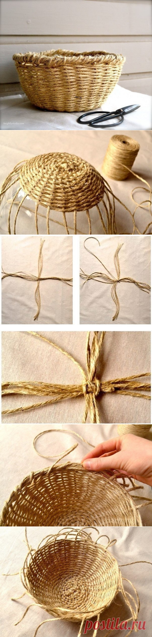 Корзинка из шпагата