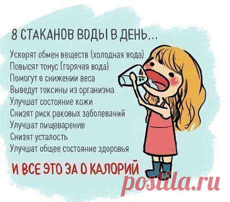 Что могут сделать 8 стаканов воды в день?