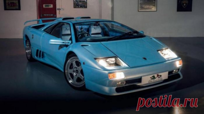 В продаже голубой Lamborghini Diablo SV 1998 года (8 фото) | Чёрт побери
