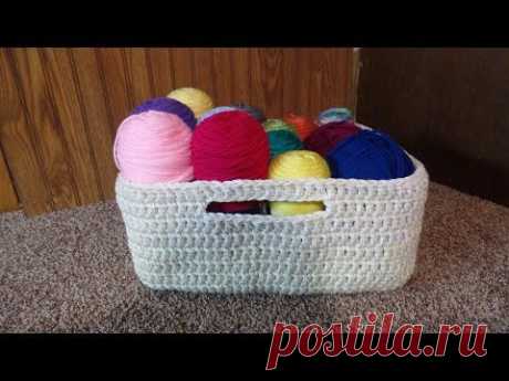 #Crochet Easy Large Multipurpose Basket #TUTORIAL